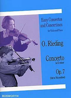 BOSWORTH RIEDING OSCAR - CONCERTO OP.7 E-MOLL - VIOLON & PIANO