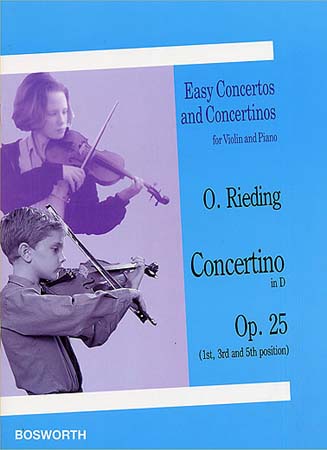 BOSWORTH RIEDING OSCAR - CONCERTINO OP.25 EN RE MAJEUR - VIOLON, PIANO