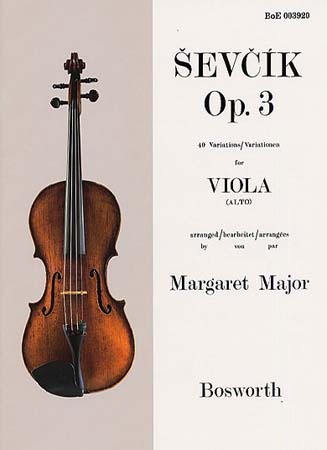 BOSWORTH SEVCIK - 40 VARIATIONS OP.3 - VIOLA