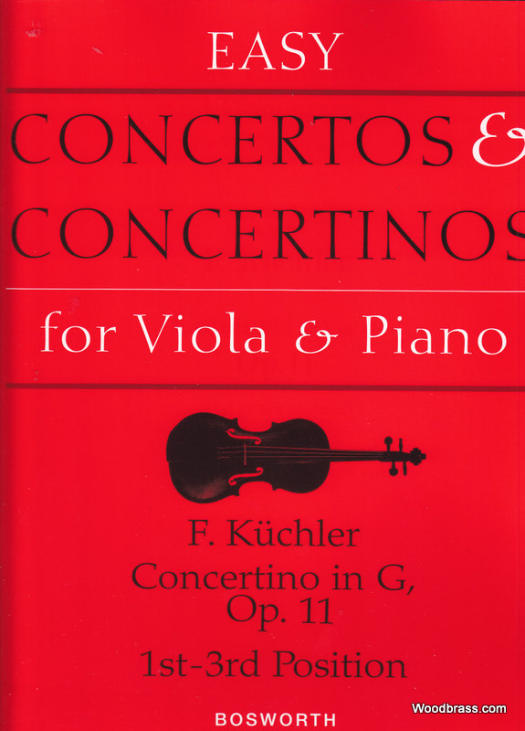 BOSWORTH KUCHLER F. - CONCERTINO IN G OP.11 1ST-3RD POSITION - VIOLA, PIANO