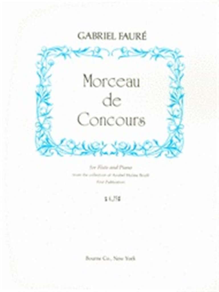 BOURNE FAURE GABRIEL - MORCEAU DE CONCOURS - FLUTE & PIANO