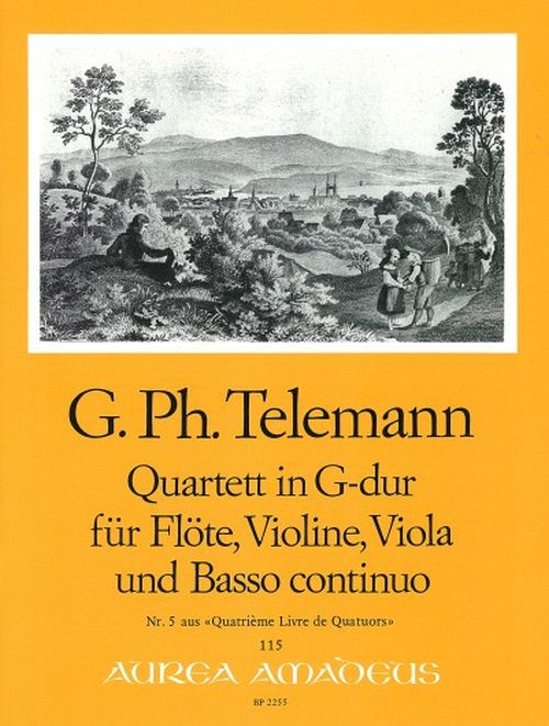 AMADEUS Telemann - Quartet In G-dur TW 43:G5 - Score & Parts