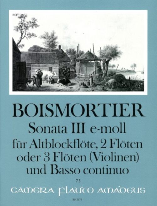 AMADEUS BOISMORTIER - SONATE III OP.34 E-MOLL - CONDUCTEUR & PARTIES 