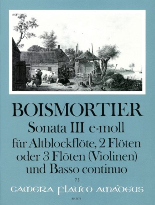 AMADEUS Boismortier - Sonate III Op.34 E-moll - Conducteur & Parties