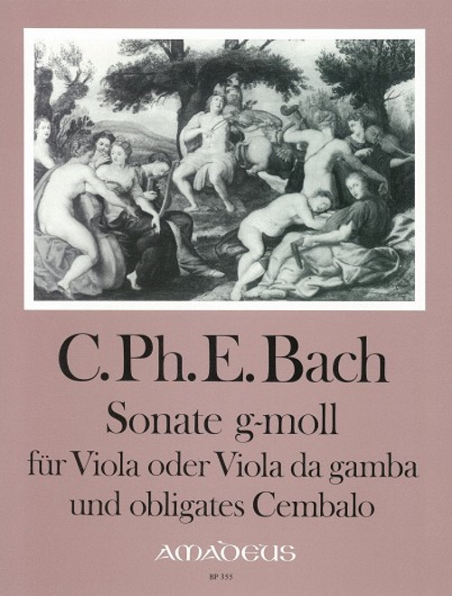 AMADEUS BACH C.P.E. - SONATA G MINOR Wq 88 - ALTO & BC