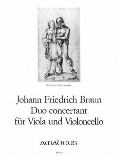 AMADEUS BRAUN J.F. - DUO CONCERTANT IN ES-DUR - ALTO & VIOLONCELLE