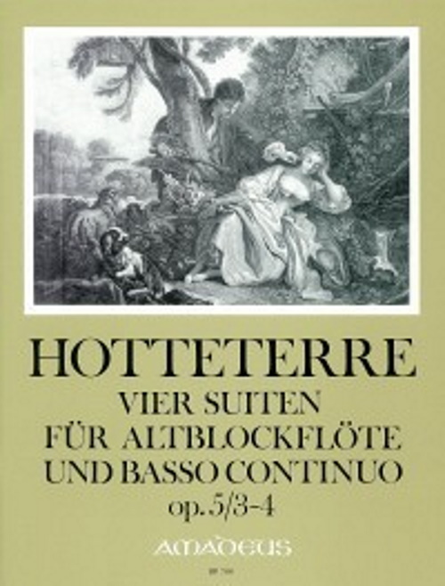 AMADEUS HOTTETERRE - 4 SUITES OP.5 VOL.2 - SUITES 3 & 4 - FLUTE A BEC ALTO & BC 