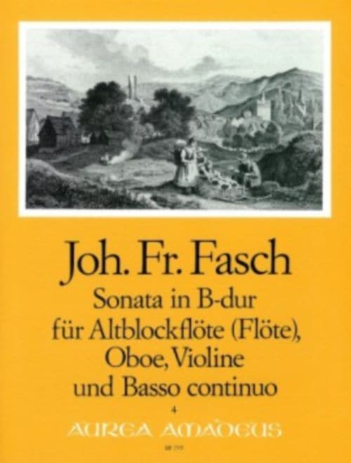AMADEUS FASCH J.F. - SONATE IN B-DUR - CONDUCTEUR & PARTIES 
