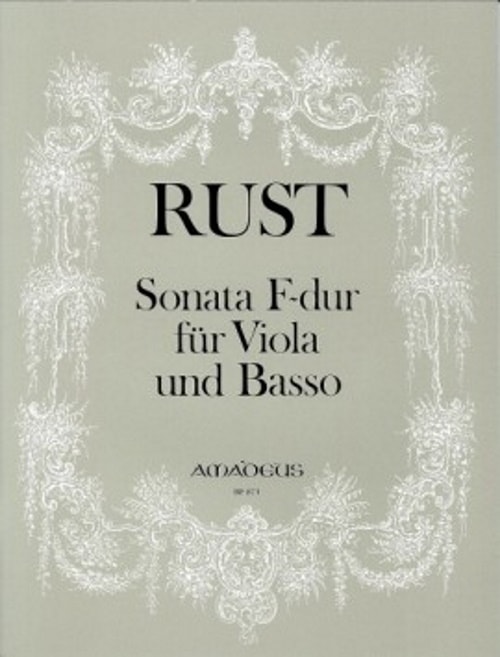 AMADEUS RUST F.W. - SONATA IN F-DUR - ALTO & PIANO
