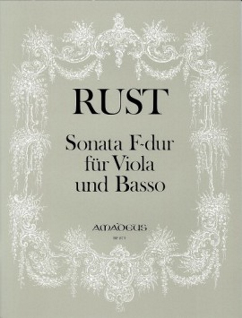 AMADEUS RUST F.W. - SONATA IN F-DUR - ALTO & PIANO