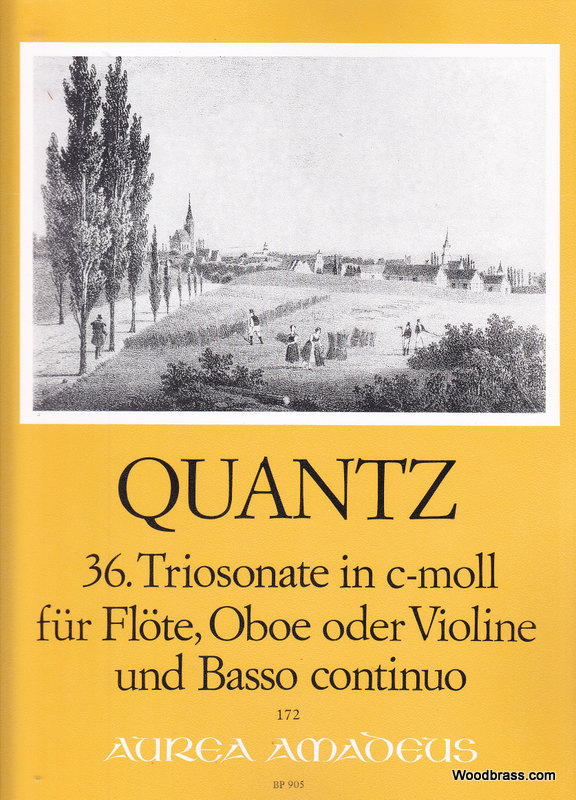 AMADEUS QUANTZ J.J. - TRIO SONATA NO. 36 IN C MINOR QV 2:ANH. 5 - FLUTE (OBOE), VIOLIN AND BASSO CONTINUO