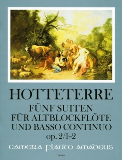 AMADEUS Hotteterre - 5 Suites Op.2 Vol.1 - Suites 1 & 2 - Flute A Bec Alto & BC
