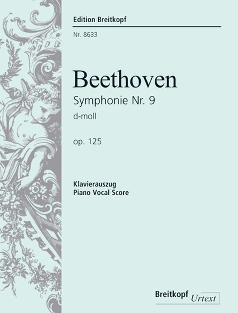 EDITION BREITKOPF Beethoven L.V. - Symphonie N°9 Op. 125 Hymne A La Joie (Final) - Ch, Choeur, Piano