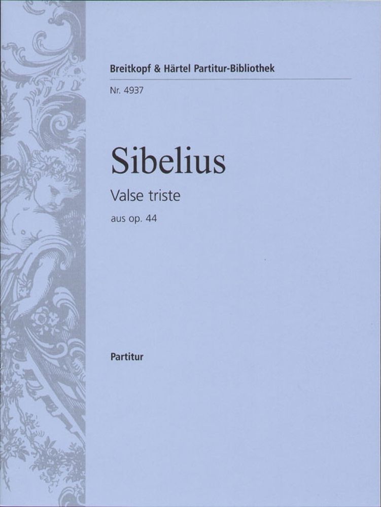 EDITION BREITKOPF SIBELIUS - VALSE TRISTE AUS OP.44 - CONDUCTEUR