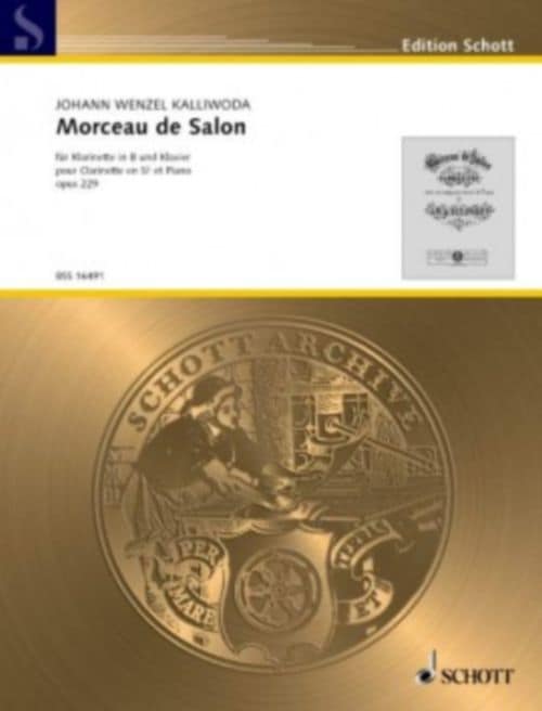 SCHOTT KALLIWODA J. - MORCEAU DE SALON - CLARINETTE & PIANO