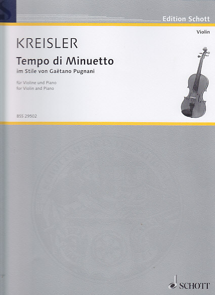 KREISLER FRITZ - TEMPO DI MINUETTO in the style of Gaetano Pugnani