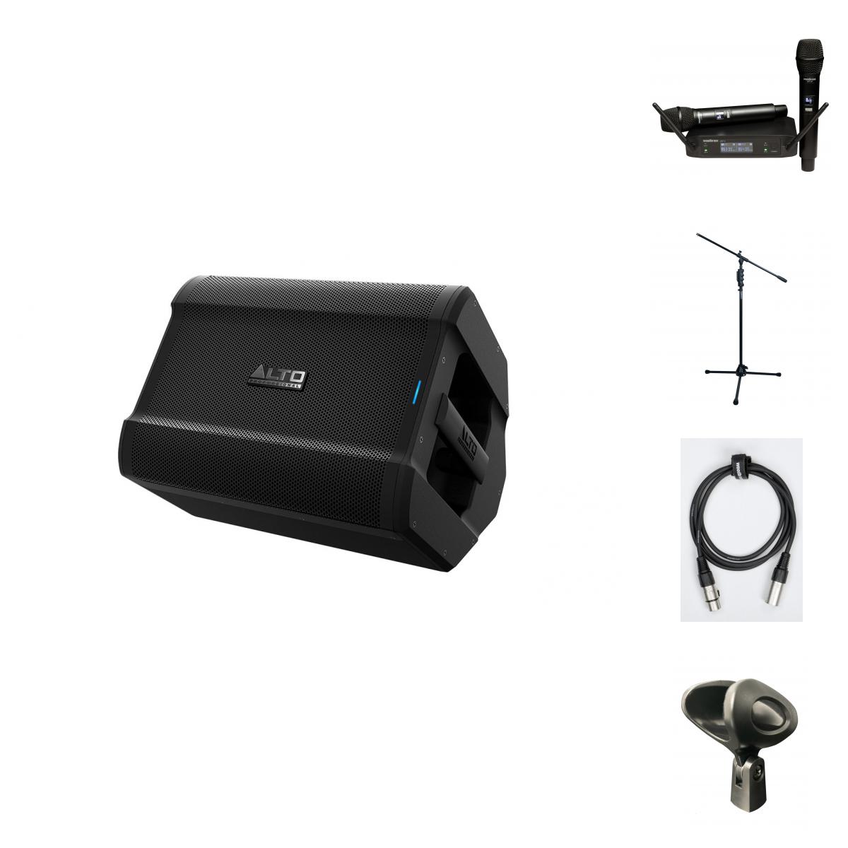 ALTO PRO PACK KARAOKE BUSKER + UHF2M + 2 x MIC 150 + 2x XLR 1,5M