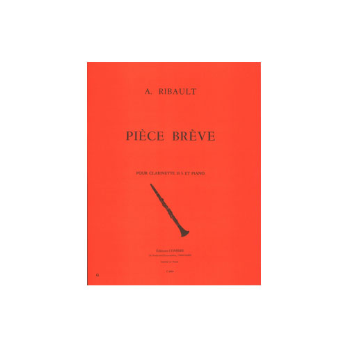 COMBRE Ribault - Pièce Brève - Clarinette et Piano
