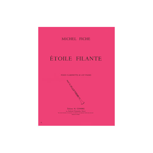 COMBRE FICHE MICHEL - ETOILE FILANTE - CLARINETTE ET PIANO