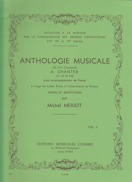 COMBRE MERIOT MICHEL - ANTHOLOGIE MUSICALE VOL.2