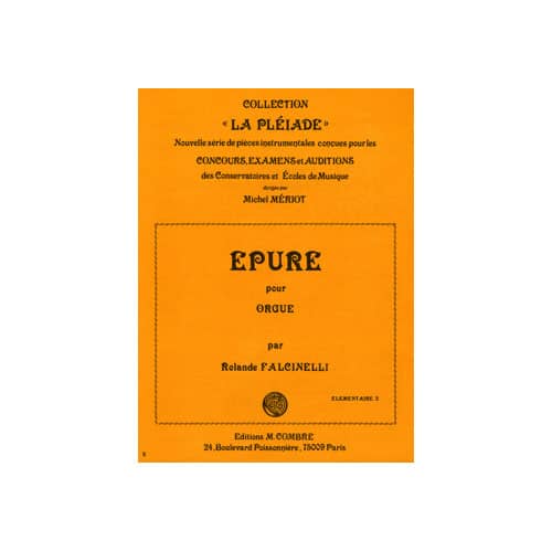COMBRE FALCINELLI - EPURE OP.67 NO.1 - ORGUE