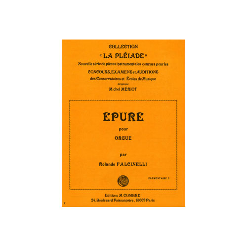 COMBRE FALCINELLI ROLANDE - EPURE OP.66 N.1 - ORGUE