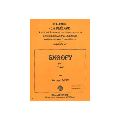 COMBRE POLTZ VERONIQUE - SNOOPY - PIANO