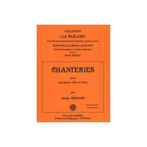 COMBRE DESLOGES - CHANTERIES - SAXOPHONE ET PIANO