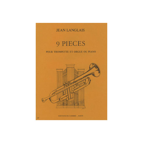 LANGLAIS JEAN - PIECES (9) - TROMPETTE ET PIANO OU ORGUE