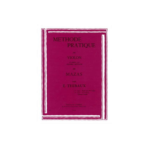COMBRE THIBAUX E. - METHODE D'APRES MAZAS VOL.1 - VIOLON