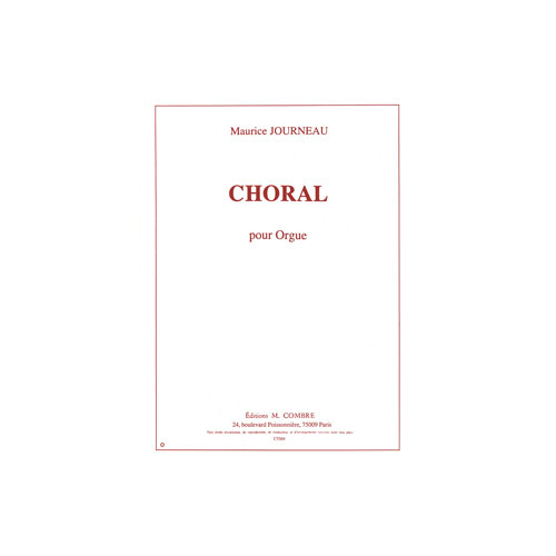 COMBRE JOURNEAU MAURICE - CHORAL OP.17 - ORGUE
