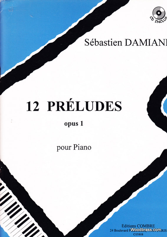 COMBRE DAMIANI S. - PRELUDES (12) OP.1 + CD - PIANO