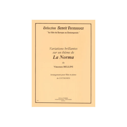COMBRE Bellini - Variations BRILLANTES-la Norma - Flûte et Piano