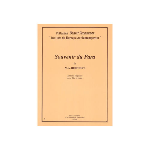COMBRE REICHERT M. A. - SOUVENIR DU PARA - FLUTE ET PIANO