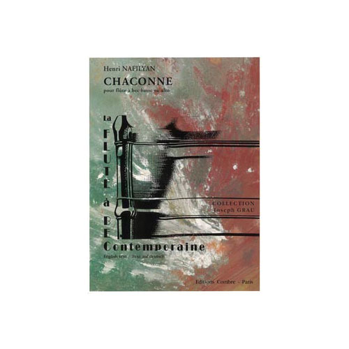 COMBRE NAFILYAN HENRI - CHACONNE - FLUTE A BEC BASSE OU ALTO