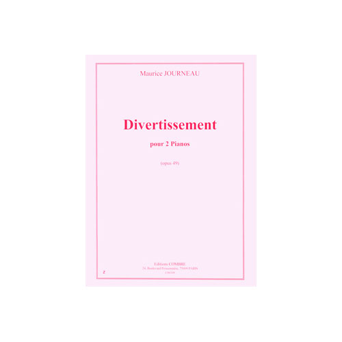 COMBRE JOURNEAU MAURICE - DIVERTISSEMENT OP.49 - 2 PIANOS