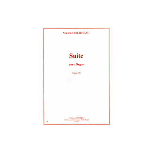COMBRE JOURNEAU MAURICE - SUITE OP.53 - ORGUE