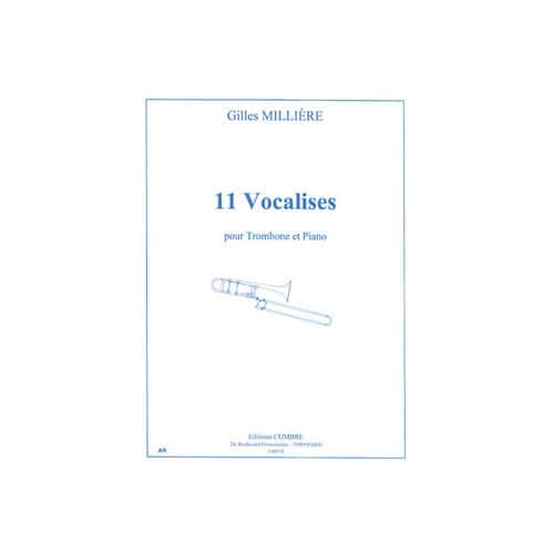 COMBRE MILLIERE - 11 VOCALISES - TROMBONE ET PIANO