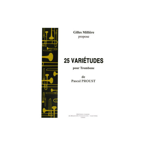 COMBRE PROUST PASCAL - VARIETUDES (25) - TROMBONE SOLO