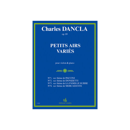 COMBRE DANCLA CHARLES - PETITS AIRS VARIES OP.89 - VIOLON ET PIANO