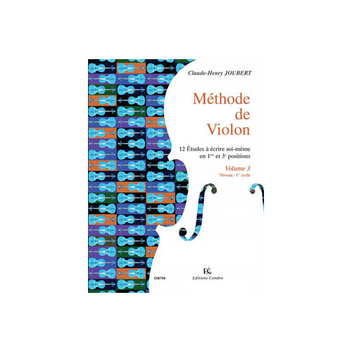 COMBRE JOUBERT C.H. - METHODE DE VIOLON VOL. 3