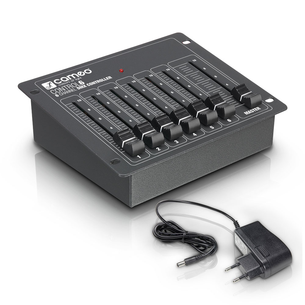 CAMEO BESTURING 6 - 6-KANAALS DMX-CONTROLLER