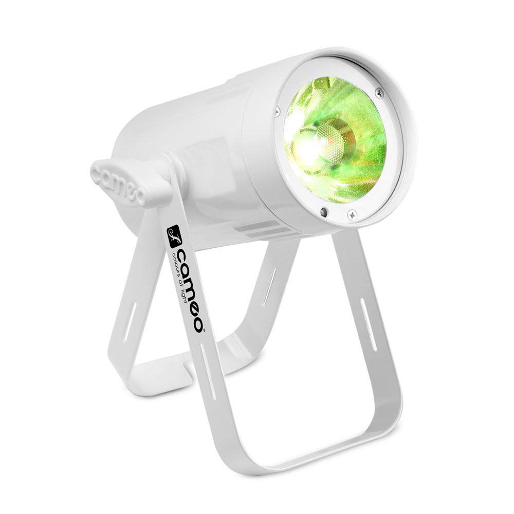 CAMEO Q-spot 15 RGBW WH - Spot Compact LED RGBW 15 W Coffret Blanc
