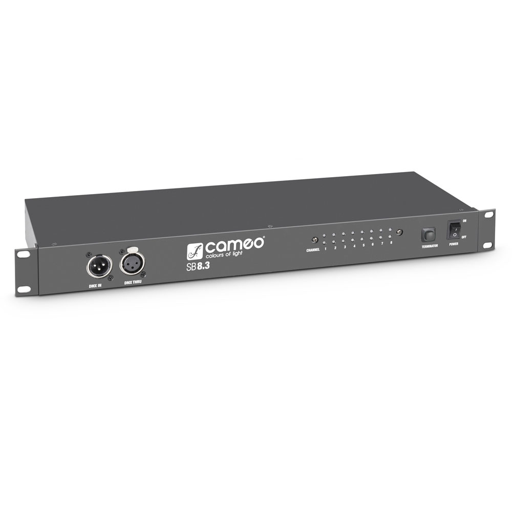 CAMEO SB8.3 - SPLITTER - 8 CHANNEL DMX BOOSTER (3 POINT XLR)