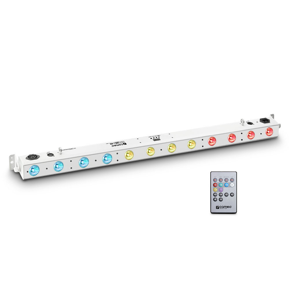 CAMEO TRIBAR 200 IR WH - TRICOLOR LED BAR (RGB), 12 x 3 W, WEISSE BOX, MIT INFRAROT-FERNBEDIENUNG