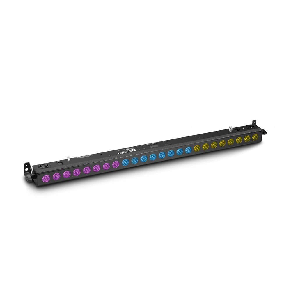 CAMEO TRIBAR 400 IR - BARRE LED TRICOLORES (RGB), 24 X 3 W, BOITIER NOIR, AVEC TLCOMMANDE INFRAROUGE