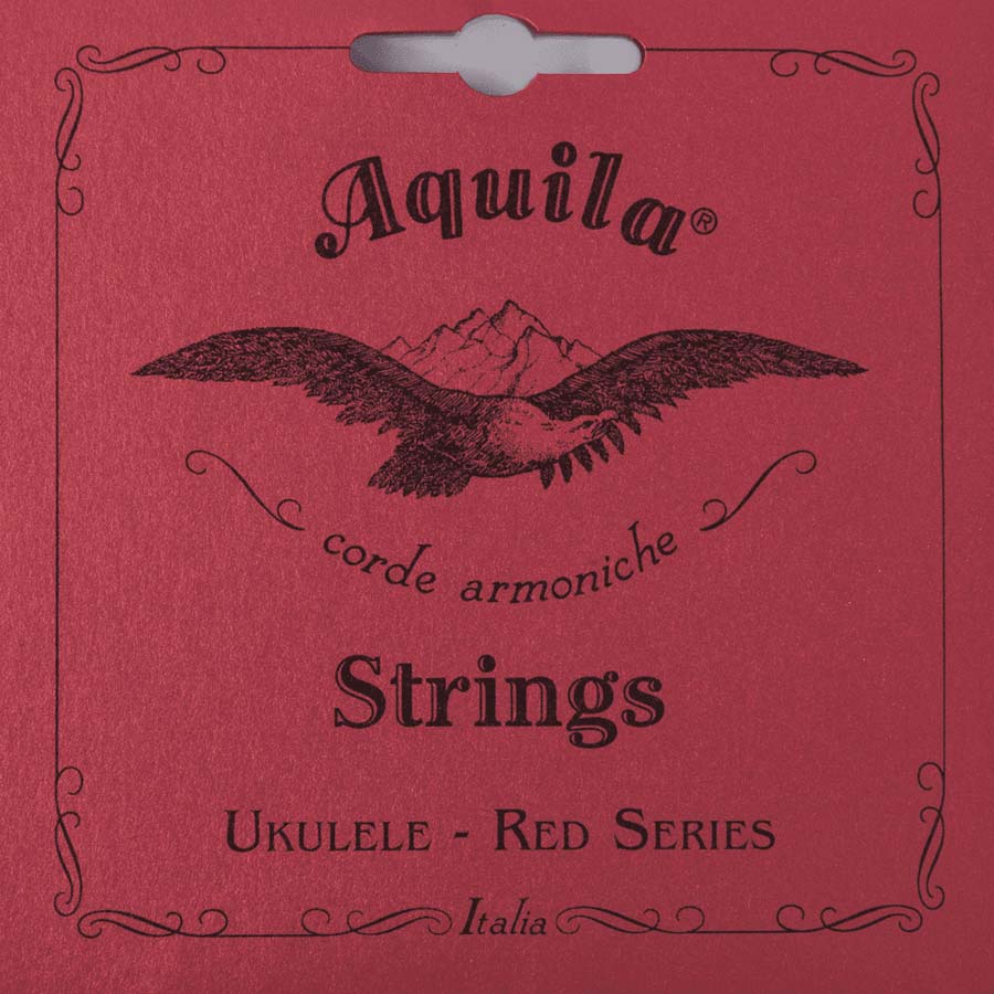 AQUILA Reds Ukulélé Soprano, Corde à l'Unité, Sol Grave 4ème Filé -G