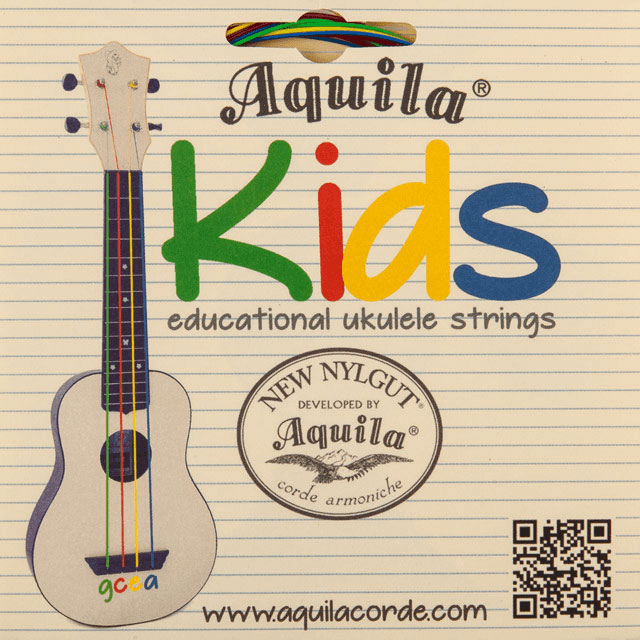 AQUILA 138U UKULELE SET CHILD SOPRANO, CONCERT, TENOR, GCEA, HIGH G + METHOD