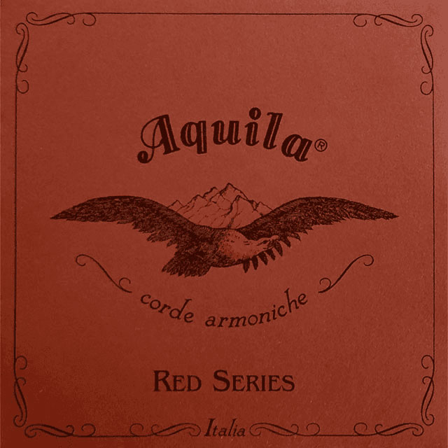 AQUILA Reds Jeu Mandoline Napolitaine,AA,DD,GG, Sol Filé Rouge
