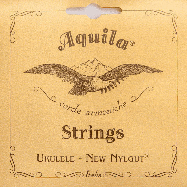 AQUILA NEWNYLGUT CONCERT UKULELE SET, GCEA, G 3RD RED